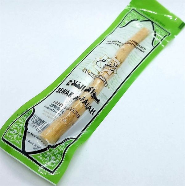 Miswak with mint - oral care and teeth whitening (green)